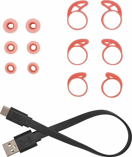 JBL UnderArmour Streak In-ear Bluetooth Handsfree Earphones with Sweat Resistance and Charging Case Red
