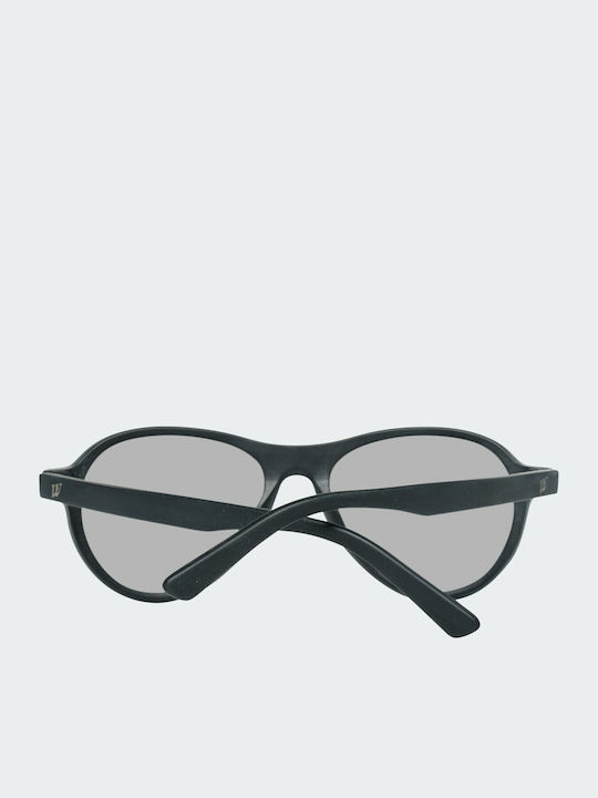 Web Unisex Γυαλιά Ηλίου με Μαύρο Κοκκάλινο Σκελετό και Γκρι Φακό