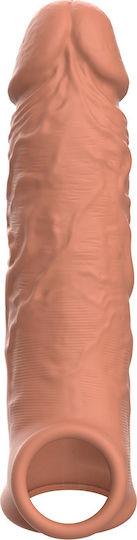 Dream Love VirilXL Penis Extender Extra Comfort Sleeve V9 Penis Extension Brown 13.5cm