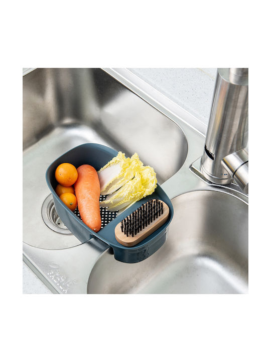 Lalos Kitchen Sink Organizer from Plastic in Blue Color 21x13.5x7.5cm