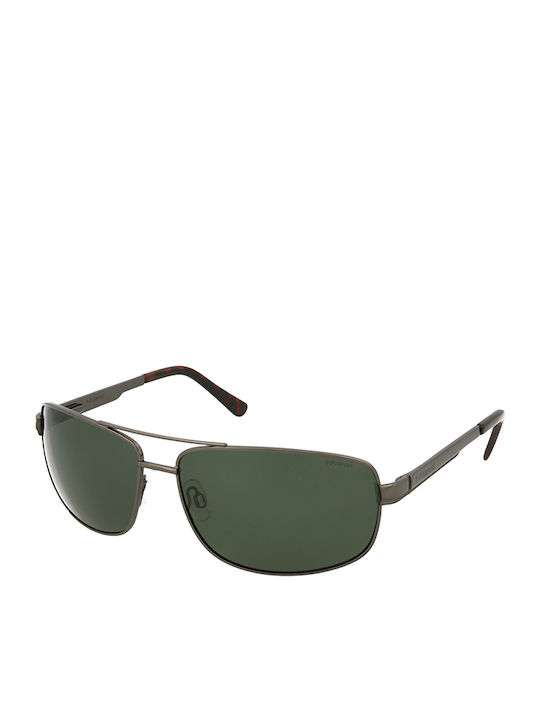 Polaroid Sonnenbrillen mit Silber Rahmen und Grün Polarisiert Linse P4314 KIH/RC