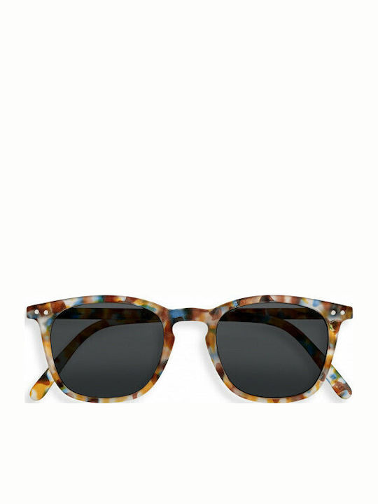 Izipizi Men's Sunglasses with Brown Tartaruga Plastic Frame and Black Lens
