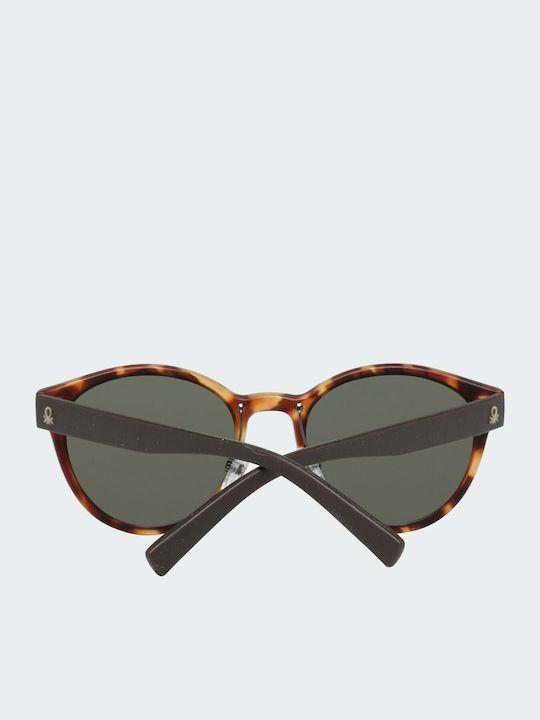 Benetton Women's Sunglasses with Brown Tartaruga Plastic Frame and Brown Mirror Lens BE5009 112