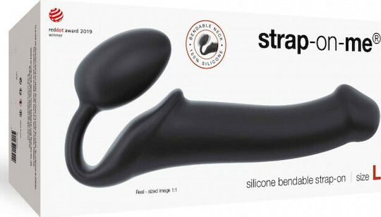 Strap On Me Strapless Strap On Dildo Size L Strapless Strap On με Dildo σε Μαύρο Χρώμα