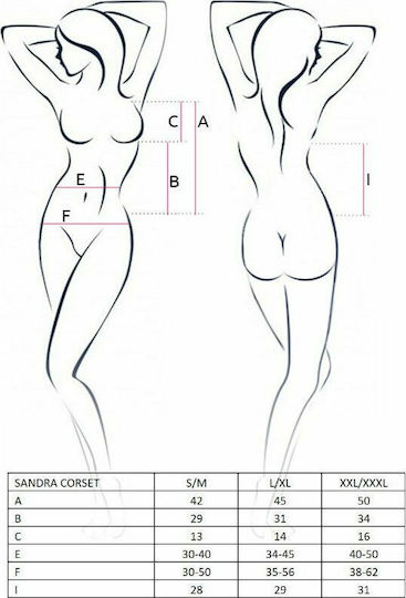 Passion Sandra Corset Секси корсети Черен