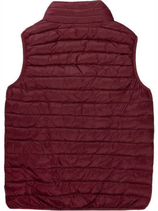 Ärmellos Winter Jacke Puffer Wine