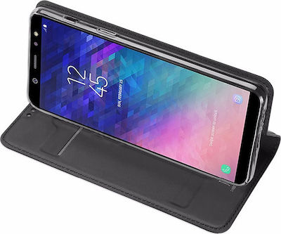 Buchen Sie Synthetisches Leder Schwarz (Galaxy A6+ 2018) KLDSPROA605BK