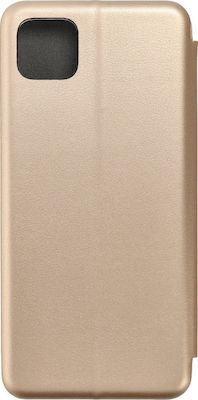 Forcell Elegance Synthetic Leather Book Gold (Galaxy A22 5G)