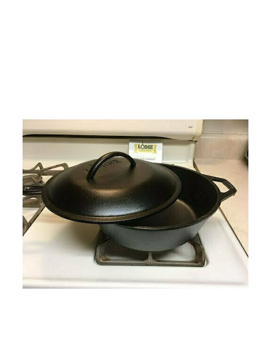 Lodge Τηγάνι από Μαντέμι Με Καπάκι 30cm