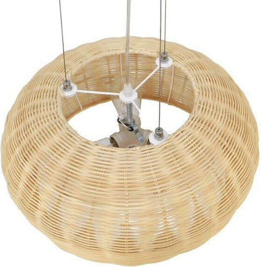 GloboStar De La Mer Κρεμαστό Φωτιστικό Καφέ 45x45x24εκ. GloboStar De La Mer Κρεμαστό Φωτιστικό Καφέ 45x45x24εκ.
