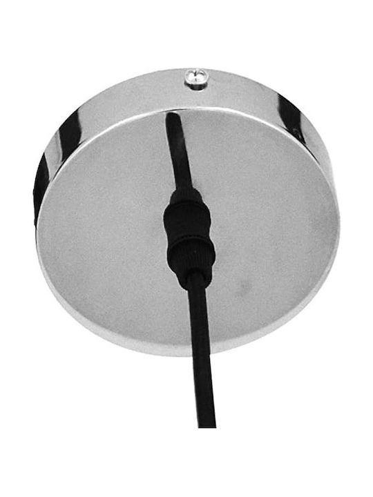 GloboStar Dixxon Pendant Light Silver with Socket E27 28x40cm