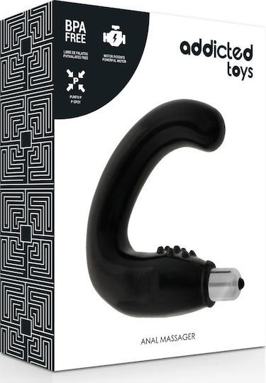 Addicted Toys Anal Massager Πρωκτική Σφήνα με Δόνηση Μαύρη