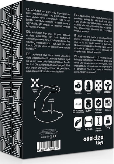 Addicted Toys Πρωκτικός Δονητής Μαύρος