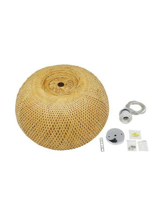 GloboStar Bermuda Pendant Light Brown with Socket E27 60x29cm