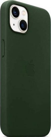 Apple Leather Case with MagSafe Back Cover Leather Sequoia Green (iPhone 13)