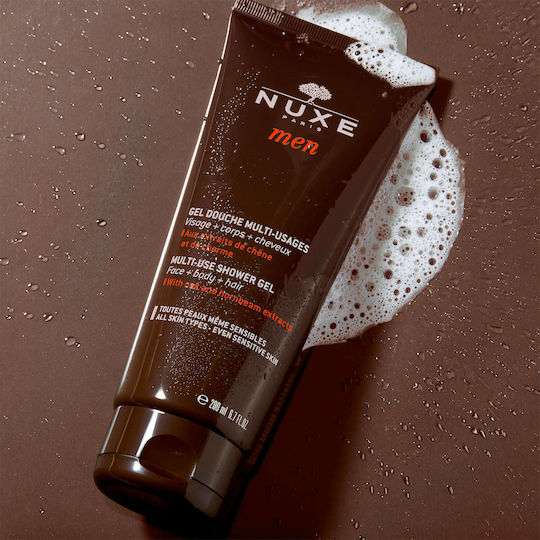 Nuxe Shower Gel for Men for Face , Hair & Body 200ml