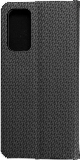 Forcell Luna Carbon Book Plastic Black (Xiaomi Mi 10T / Mi 10T Pro)