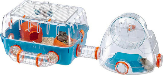 Ferplast Combi 2 Rodent Cage Plastic Cage for Hamster with Gym 79.5x29.5x26.3cm