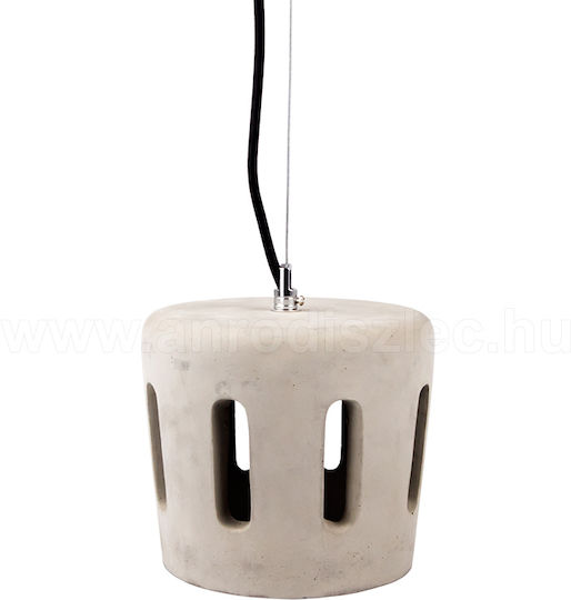 V-TAC Pendant Light Gray with Socket E27 18x16x110cm