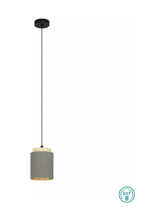 Eglo Albariza Pendant Light Suspension for Socket E27 Gray