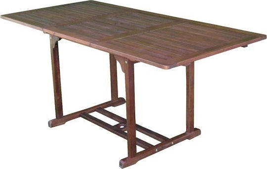 Τραπέζι GARDEN Επεκτεινόμενο 120(+50)x80x74(+50) Καφέ Τραπέζι GARDEN Επεκτεινόμενο 120(+50)x80x74(+50) Καφέ