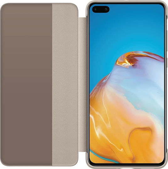 Huawei Smart View Book Synthetic Leather Khaki (Huawei P40)