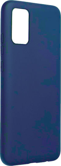 Umschlag Rückseite Silikon Blau (Galaxy A02s)
