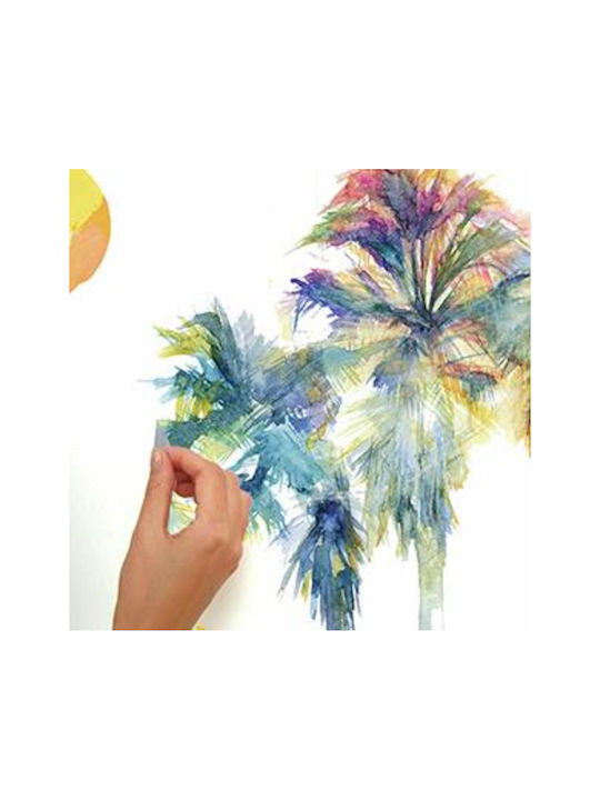 RoomMates Decor Autocolant Decorativ pentru Copii Perete Watercolor Palm Tree