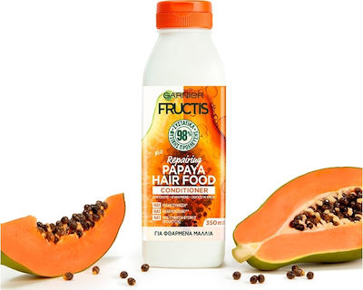 Garnier Fructis Papaya Hair Food Conditioner Reconstruction/Nourishment for All Hair Types 350ml