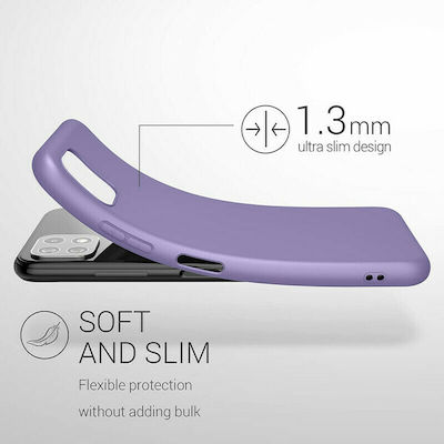 KWmobile Silicone Back Cover Purple (Galaxy A22 5G)