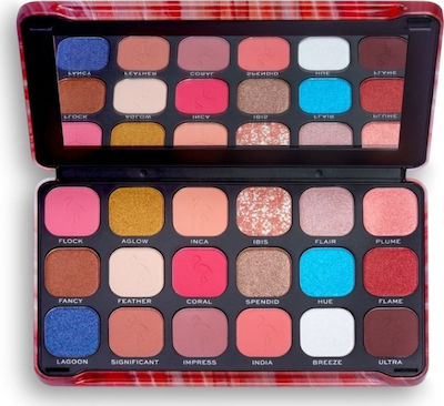 Revolution Beauty Forever Flawless Eye Shadow Palette in Solid Form Flamboyance Flamingo 19.8gr