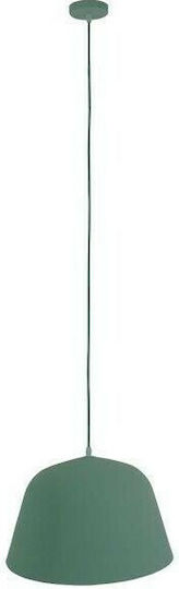GloboStar Upvale Green Bell Pendant Ceiling Light with E27 Socket 40x24x24cm