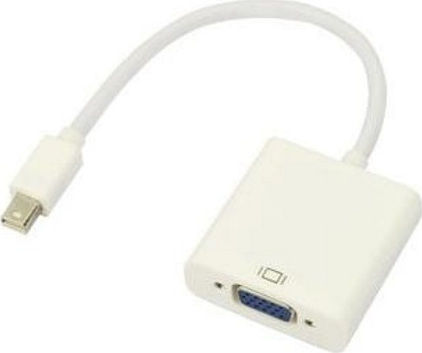 Aculine AD-003 Converter mini DisplayPort male to VGA female White 1pcs