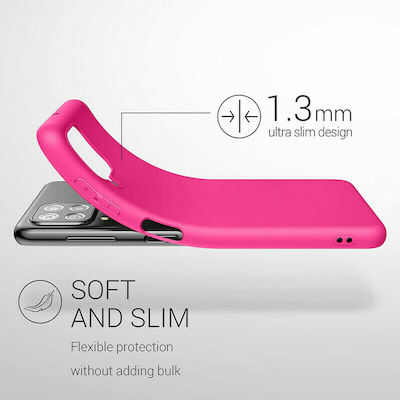 KWmobile Silicone Back Cover Neon Pink (Galaxy A22 4G)