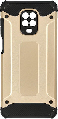 Hurtel Synthetic Back Cover Durable Gold (Redmi Note 9S / 9 Pro / 9 Pro Max)