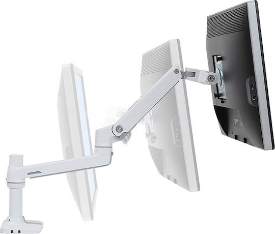 Ergotron LX Επιτραπέζια Βάση Οθόνης έως 32" με Βραχίονα Λευκή
