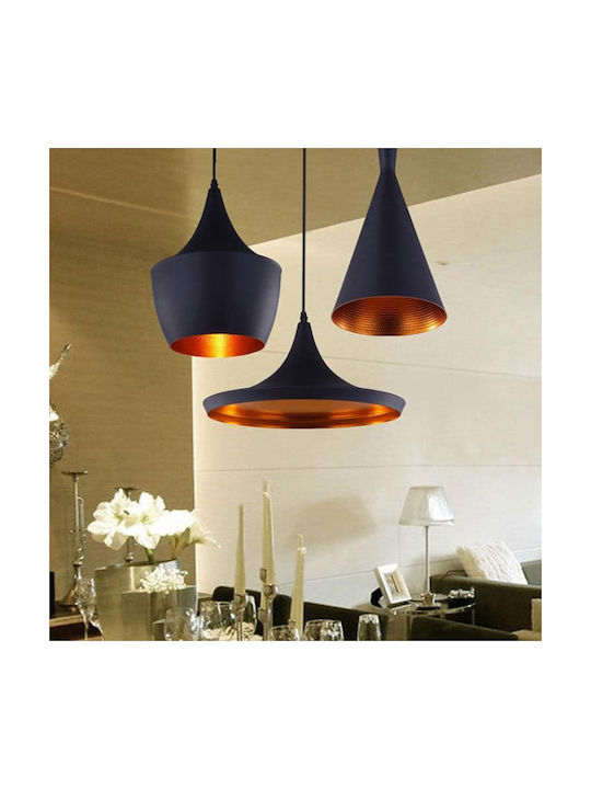 GloboStar Shanghai Ceiling Light Gold Bell with E27 Socket 79x79x38.5cm
