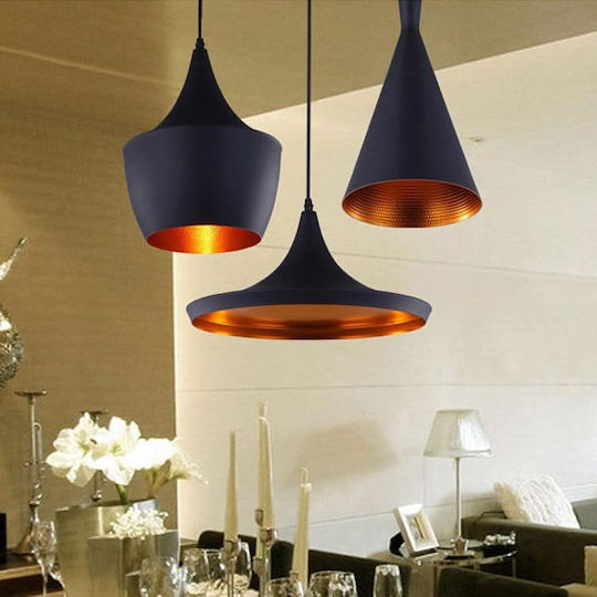 GloboStar Shanghai Ceiling Light Gold Bell with E27 Socket 79x79x38.5cm
