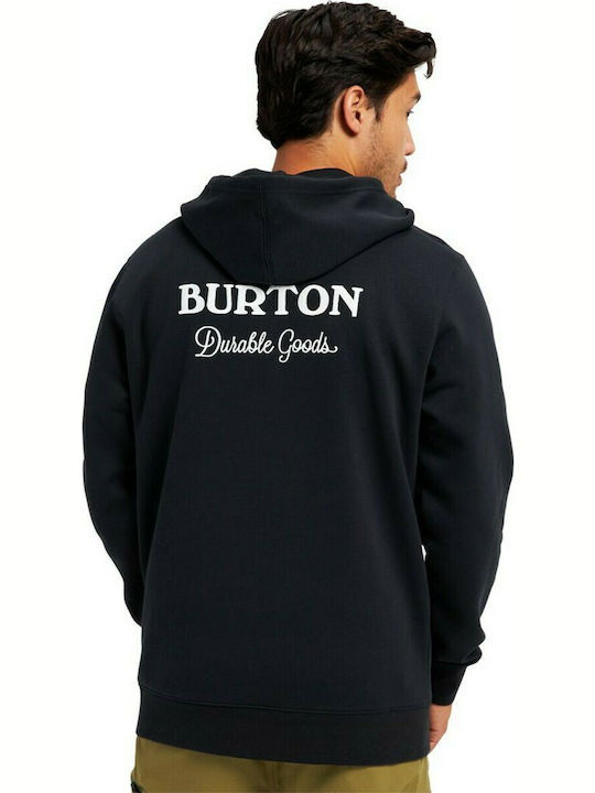 Burton Durable Goods Men's Sweatshirt with Hood and Pockets Black