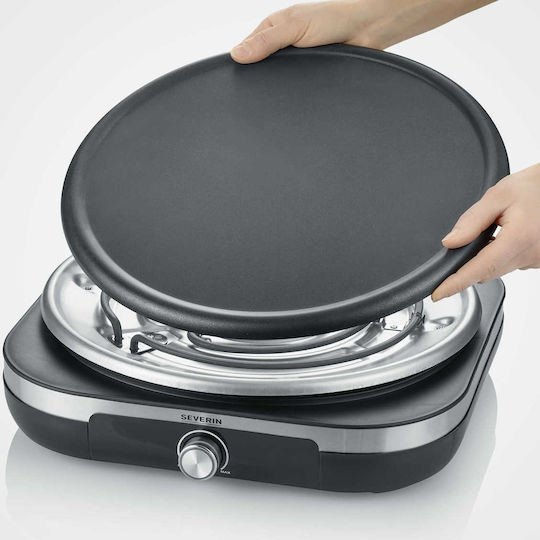 Severin CM 2199 Κρεπιέρα 38cm Μαύρη 1500W