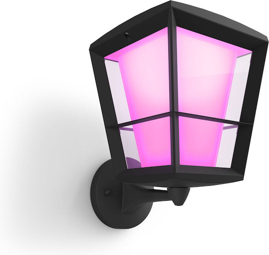 Philips Econic Επιτοίχιο Εξωτερικό Φαναράκι LED IP44 15W με RGBW Φως 35.2x29.7x25.9εκ.