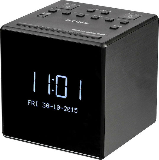 Sony Ceas De Masă Digital LCD Cu Ceas Deșteptător Și Radio Negru XDR-C1DBP