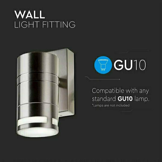 V-TAC Стенно Външно Спот Осветление GU10 IP44 11x6x12.5εκ.
