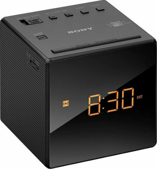 Sony Tisch-Digitaluhr mit Wecker & Radio Black ICF-C1TB