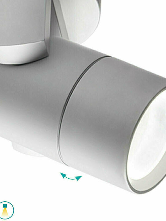 Viokef Paros Wall-Mounted Outdoor Spot Light GU10 Gray