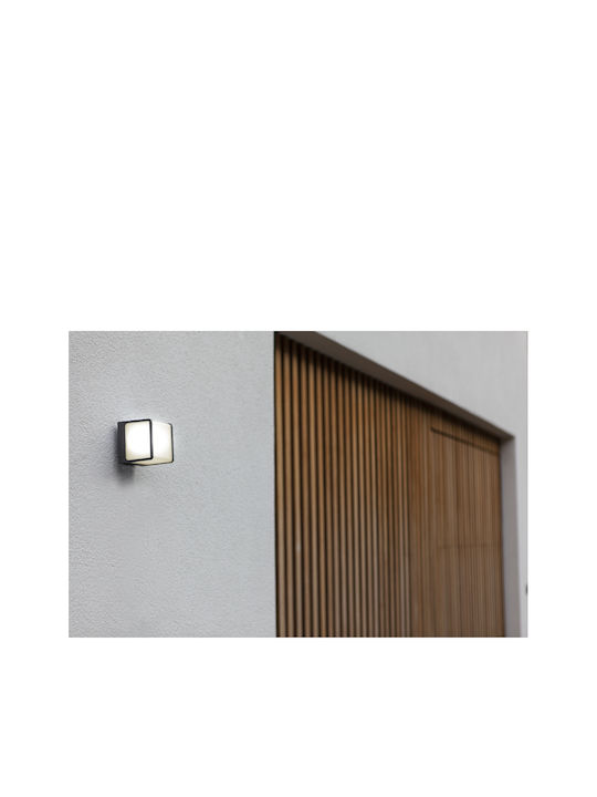 Lutec Doblo Επιτοίχια Εξωτερική Πλαφονιέρα LED IP54 14.5W με Θερμό Λευκό Φως 10x11x11εκ.