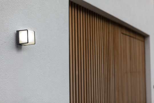 Lutec Doblo Επιτοίχια Εξωτερική Πλαφονιέρα LED IP54 14.5W με Θερμό Λευκό Φως 10x11x11εκ.