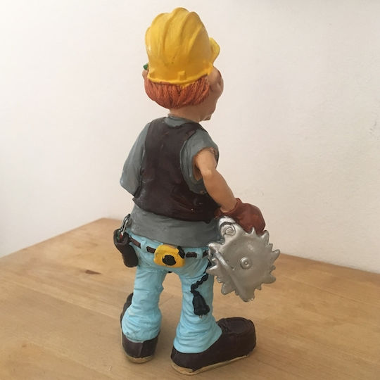 SP Souliotis Figurină Decorativă Statuetă Din Plastic Muncitor 10x6x18cm