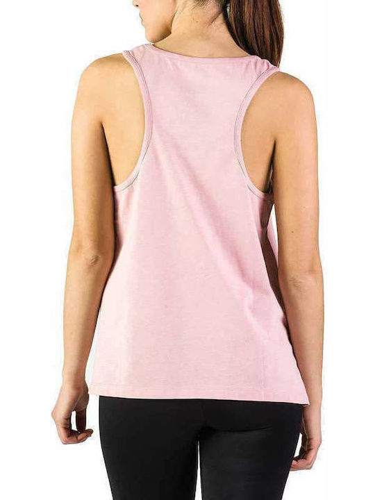 Glory Loose Tank Top 37-28016 Pink Women's Cotton Sleeveless Top with V-Neckline Pink