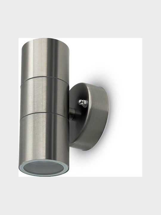 V-TAC Wall-Mounted Outdoor Spot Light GU10 IP44 Double Beam 6x9x16.3εκ.